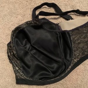 Goddess black bra size 40 GG UK underwire
